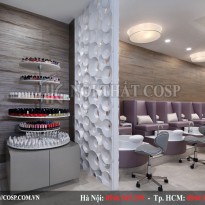 Thiết kế nội thất tiệm nail Huệ An - TP. HCM